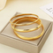 High-End Electroplated Fashion Women's DIY Gold Stainless Steel Bangle