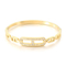 Vintage Heart-Shaped Stainless Steel Bracelet for Women Elegant Glamorous Luxury Bangle