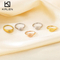 Smooth Octagonal Star Ring Stainless Steel 18K Gold-Plated Ring