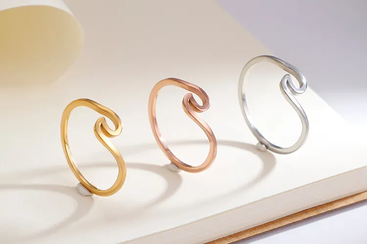 Geometric Niche Design Stainless Steel Jewelry Simple Ring