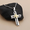 Fashion Stainless Steel Jewelry Cross Pendant Religious Men's Necklace Pendant