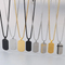Multiple Optional Stainless Steel Cross Square Men's Wear Simple Crack Military Pendant