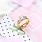 Trendy Stainless Steel Couple Rings with Single Diamond