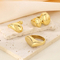 Trendy Irregular Flat Stainless Steel Ring for Hip-Hop Style