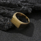 Stainless Steel Jewelry Men's Fashionable Glossy Engraved Ring