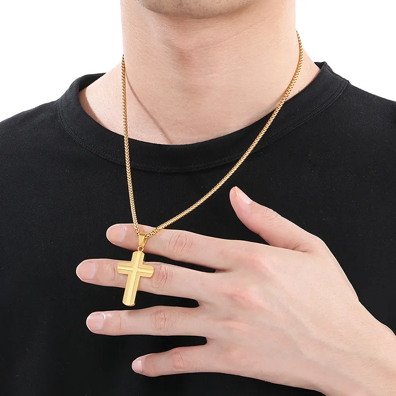 Stainless Steel Jewelry Cross Pendant Suitable for Daily Wear