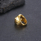 Punk Fashion Halloween Polished Skeleton Stainless Steel Skull Men's Jewelry Ring