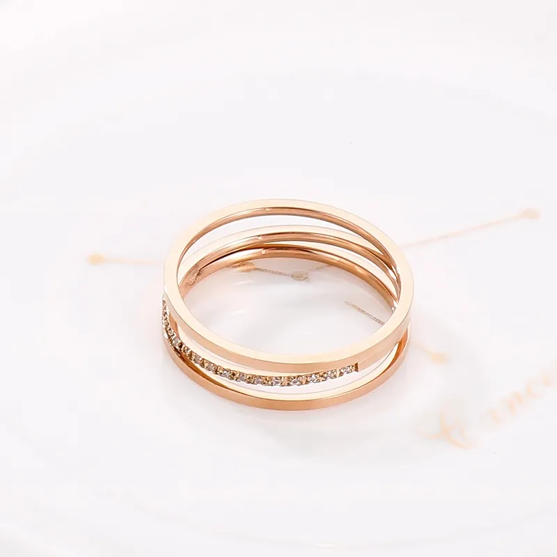 Creative Rose Gold Plated CNC Ring for Modern Jewelry Lovers