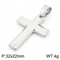 European and American Stainless Steel Cross Men's Pendant Necklace Geometric Couple Versatile Necklace Accessories