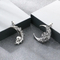 Gothic Style Dark Crescent Rose Pendant Punk Retro Personality Skull Moon Stainless Steel Men's Pendant