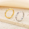 Colorful Diamond-Encrusted Stainless Steel Star Ring for Fashion