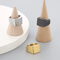Creative Fashion Polished Niche Retro Tapped Surface Stainless Steel Men's Ring
