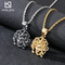 European and American Hipster Snake Woman Head Ornament, Vintage Personalized Ancient Greek Gorgon Stainless Steel Men's Pendant