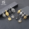 Mighty Hip Hop Zircon Jungle King Lion Head Stainless Steel Men's Pendant
