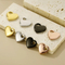Stainless Steel Heart-Shaped Small Tag Pendant Stainless Steel Heart Jewelry Charms Accessories