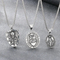 Personalized Double Sided Totem Guardian Talisman Shield Pendant Retro Portrait Cross Sacred Heart Stainless Steel Men's Pendant