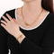 Minimalist Bracelet Personalized Heart Ot Clasp Curved Square Chain Women's Necklace Jewelry