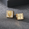 Fashion Lion Head Square Ring Hip Hop Rhinestones Cross Tai Chi Stainless Steel Men's Ring