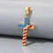 American Red Blue White Star Spangled Stainless Steel Cross Pendant Men's and Women's Jewelry