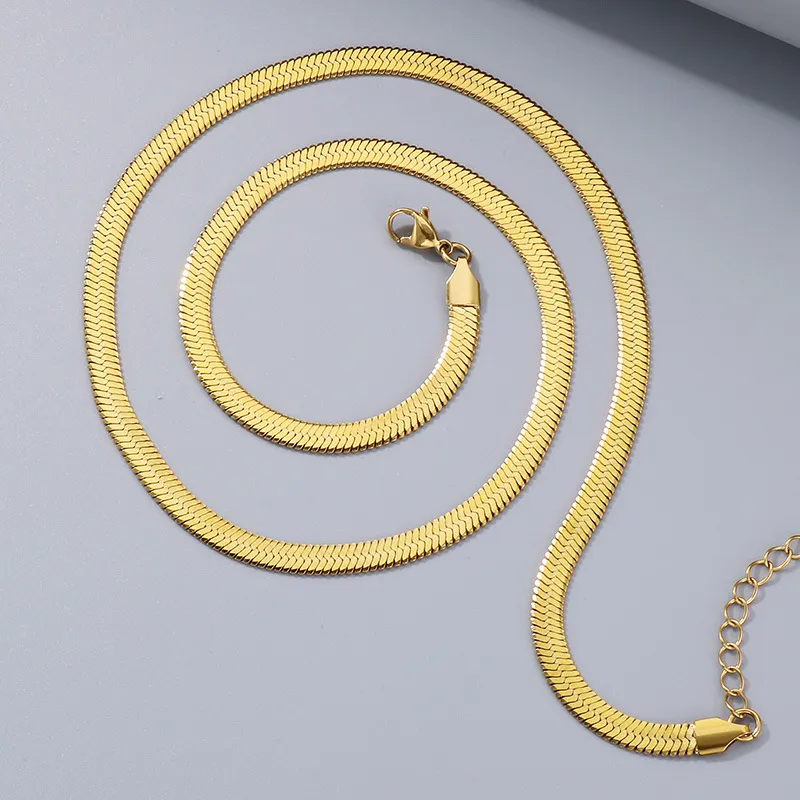 Stainless Steel Blade Chain Necklace for Men and Women, Suitable for Daily Wear