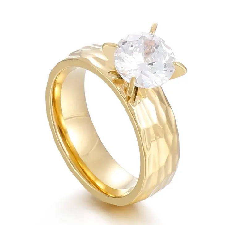 Elegant Personalized Minimalist Couple Rings in Stainless Steel