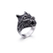 Stainless Steel Fashion Domineering Men's Wolf Head Jewelry Ring