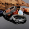 Men's Stainless Steel Cast Snake Shaped Bracelet Punk Style Jewelry