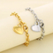 Fashion Ins Heart Pendant O-Chain Bracelet Personalized Minimalist Love Stainless Steel Bracelet
