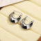 Trendy Stainless Steel U-Shaped Polished Huggie Earrings Geometric French Hollow Earrings Wholesale