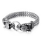 Personalized Square Fish Scale Titanium Steel Bracelet Skull Punk Men's Retro Pattern Stainless Steel Bracelet