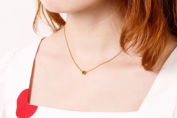 Korean Minimalist Cat Paw Print Necklace Stainless Steel Jewelry Bracelet Ring