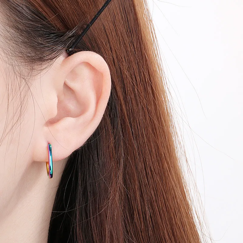 Stainless Steel Fashion Jewelry U-Shaped Earrings Suitable for Daily Wear