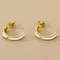 Irregular Dripping Oil Stainless Steel Earrings Fashion Jewelry