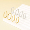European Ins Geometric Bead Stainless Steel Huggie Earrings Minimal Basic Earrings Women