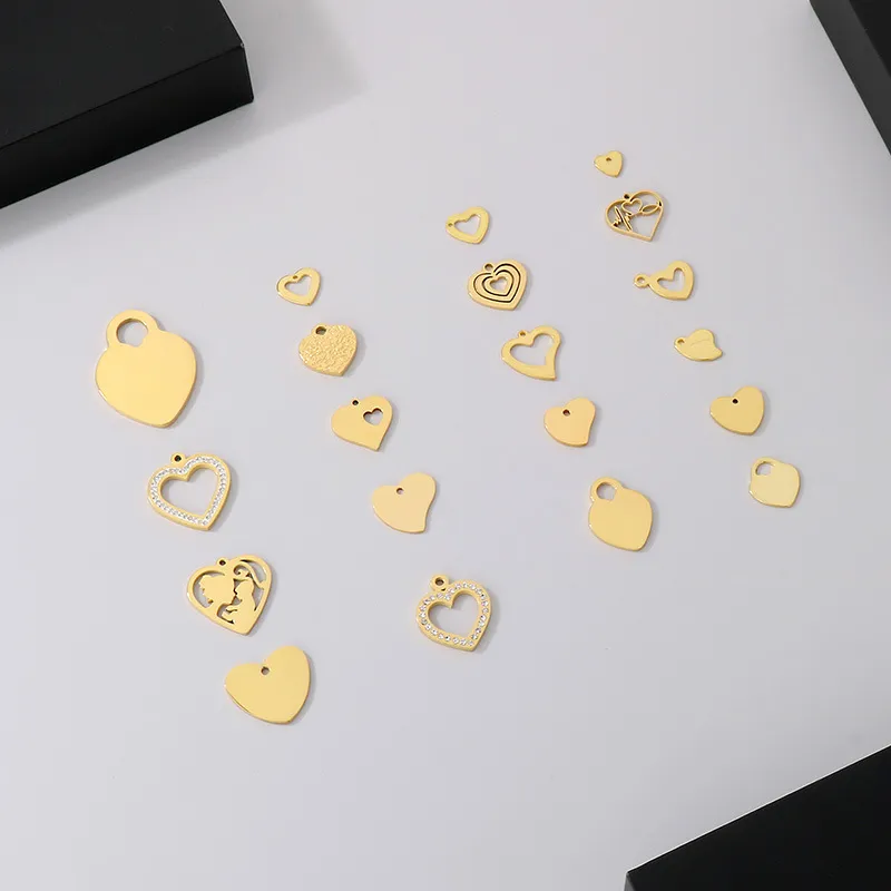 Stainless Steel Heart-Shaped DIY Jewelry Accessories Necklace Bracelet Material
