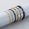 New Stainless Steel Couple Keel Bracelet European and American Simple Four Sided Polished High-End Cuban Chain Bracelet Wholesale