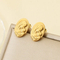 Vintage French Lady Stud Earrings 18K Gold Plated Stainless Steel Earrings for Mother's Day