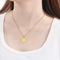 Stylish O-Shaped Chain Necklace Sets with Heart Earrings Jewelry for Women