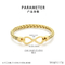 Trendy Men's Fashion Minimalist Infinity Symbol Stainless Steel Bracelet