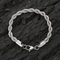 Durable Twisted Stainless Steel Chain Bracelet for Men