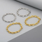 Trendy and Personalized Stainless Steel Oval Pig Nose Japanese Chain Unisex Bracelet