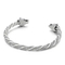 Cross-Border E-Commerce Foreign Trade Supply European and American Personalized Fashion Double Wolf Head Punk Stainless Steel Men's Bracelet