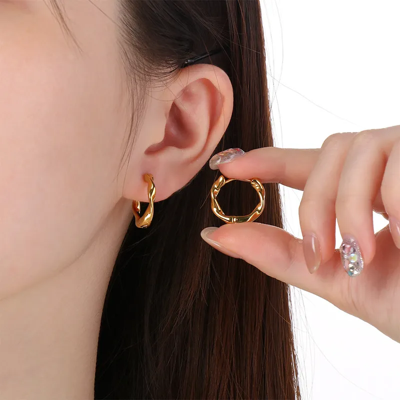 Stainless Steel Fashionable Jewelry Women's Earrings Suitable for Daily Wear