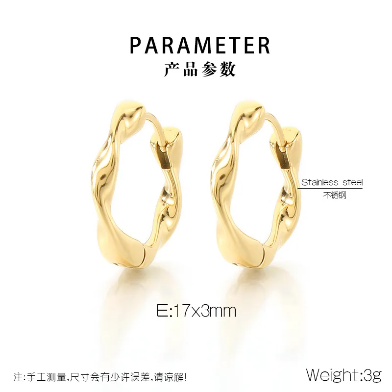 Stainless Steel Fashionable Jewelry Women's Earrings Suitable for Daily Wear
