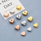 Stainless Steel Heart-Shaped Diamond Studded DIY Jewelry Accessories