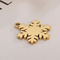 Fashionable Hexagonal Snowflake Exquisite Small Pendant Christmas DIY Accessory
