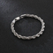Hip Hop Men's Bracelet Gold Plated 18K Fried Dough Twists Chain Stainless Steel Braided Twisted Rope Bracelet