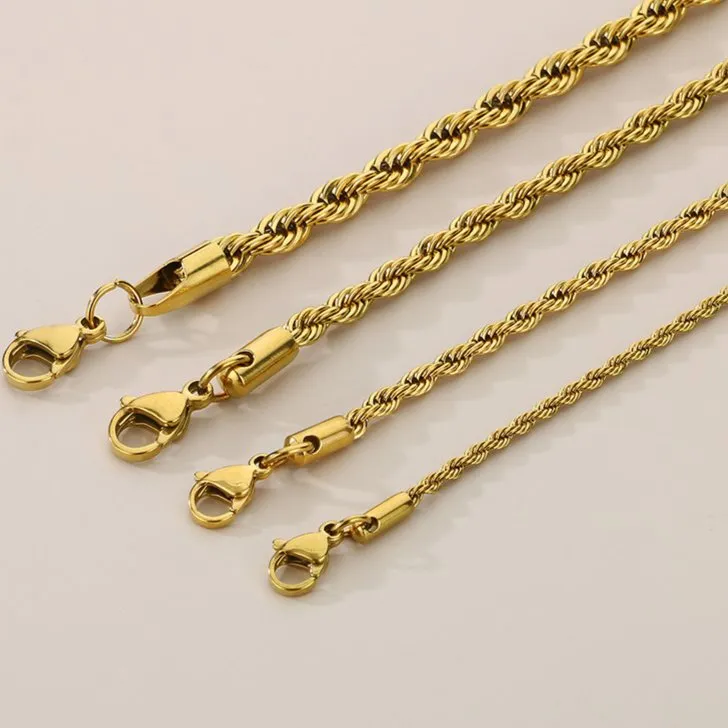 Unisex Stainless Steel Braided Bracelet with 18K Gold Finish
