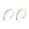 High Quality Fashion Simple Lines Stainless Steel Electroplating Rose Gold Women Earrings