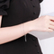 Cubic Adjustable Stainless Steel Chain Link Double-Layer Women's Bracelet